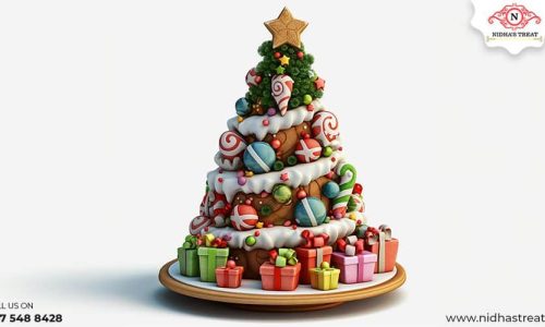 Santa's Christmas Tree Delight Cake